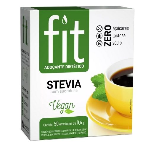 adoçante fit stevia sache