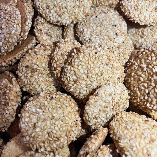 biscoito com gergelim