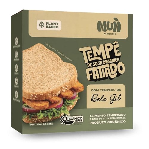 TEMPÊ DE SOJA ORGÂNICA FATIADO BELA GIL