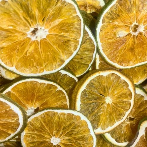 laranja desidratada fatiada